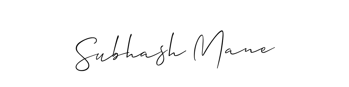 It looks lik you need a new signature style for name Subhash Mane. Design unique handwritten (Allison_Script) signature with our free signature maker in just a few clicks. Subhash Mane signature style 2 images and pictures png