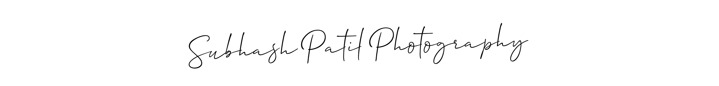 How to make Subhash Patil Photography signature? Allison_Script is a professional autograph style. Create handwritten signature for Subhash Patil Photography name. Subhash Patil Photography signature style 2 images and pictures png