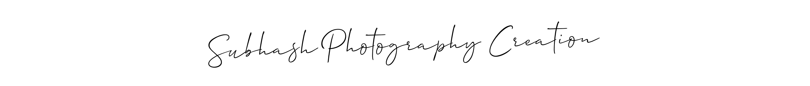 How to Draw Subhash Photography Creation signature style? Allison_Script is a latest design signature styles for name Subhash Photography Creation. Subhash Photography Creation signature style 2 images and pictures png