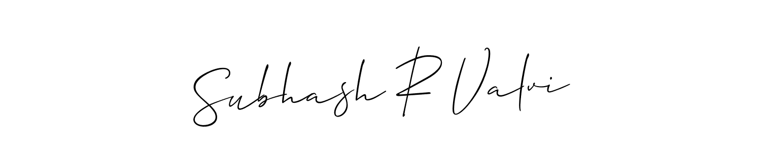 Make a short Subhash R Valvi signature style. Manage your documents anywhere anytime using Allison_Script. Create and add eSignatures, submit forms, share and send files easily. Subhash R Valvi signature style 2 images and pictures png