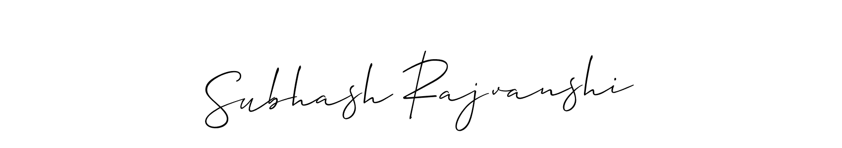 How to Draw Subhash Rajvanshi signature style? Allison_Script is a latest design signature styles for name Subhash Rajvanshi. Subhash Rajvanshi signature style 2 images and pictures png
