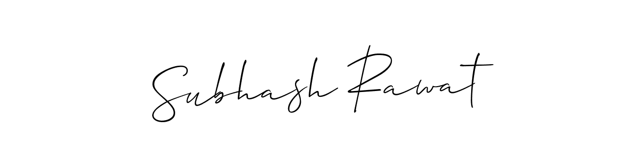 Allison_Script is a professional signature style that is perfect for those who want to add a touch of class to their signature. It is also a great choice for those who want to make their signature more unique. Get Subhash Rawat name to fancy signature for free. Subhash Rawat signature style 2 images and pictures png