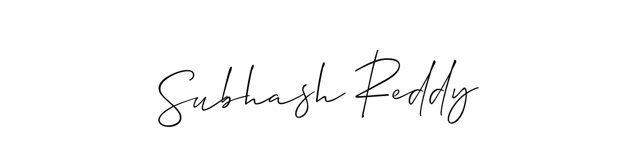 You should practise on your own different ways (Allison_Script) to write your name (Subhash Reddy) in signature. don't let someone else do it for you. Subhash Reddy signature style 2 images and pictures png
