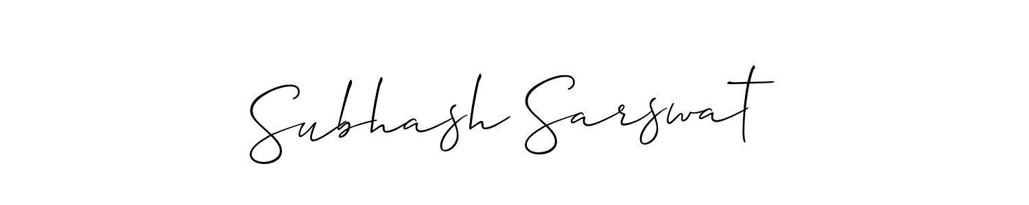 Best and Professional Signature Style for Subhash Sarswat. Allison_Script Best Signature Style Collection. Subhash Sarswat signature style 2 images and pictures png