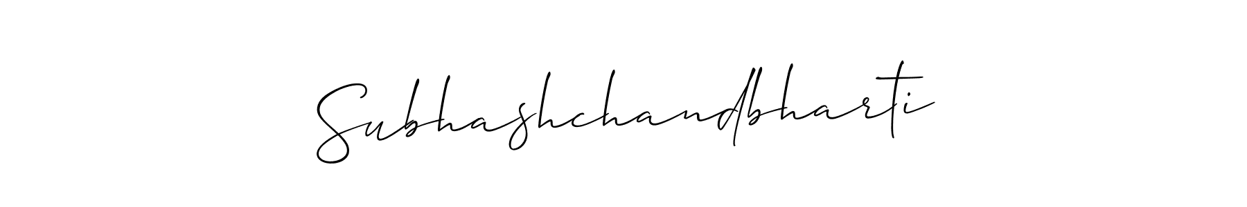 Make a beautiful signature design for name Subhashchandbharti. With this signature (Allison_Script) style, you can create a handwritten signature for free. Subhashchandbharti signature style 2 images and pictures png