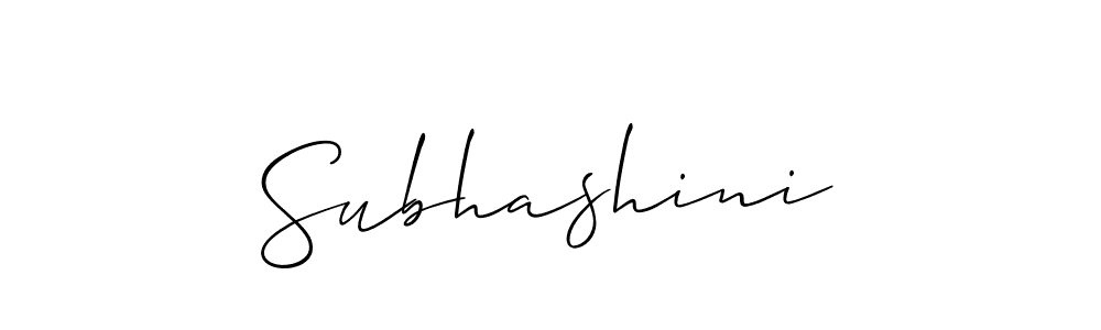 It looks lik you need a new signature style for name Subhashini. Design unique handwritten (Allison_Script) signature with our free signature maker in just a few clicks. Subhashini signature style 2 images and pictures png