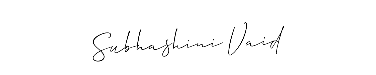 Make a beautiful signature design for name Subhashini Vaid. Use this online signature maker to create a handwritten signature for free. Subhashini Vaid signature style 2 images and pictures png