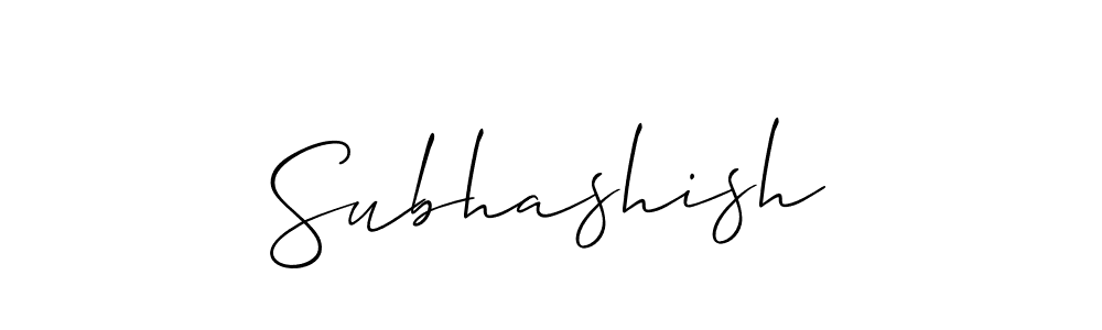 Also You can easily find your signature by using the search form. We will create Subhashish name handwritten signature images for you free of cost using Allison_Script sign style. Subhashish signature style 2 images and pictures png