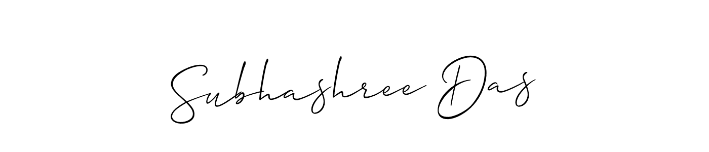 This is the best signature style for the Subhashree Das name. Also you like these signature font (Allison_Script). Mix name signature. Subhashree Das signature style 2 images and pictures png