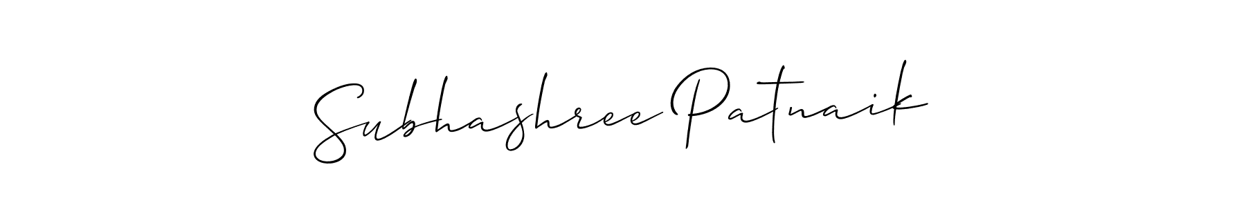 How to make Subhashree Patnaik signature? Allison_Script is a professional autograph style. Create handwritten signature for Subhashree Patnaik name. Subhashree Patnaik signature style 2 images and pictures png