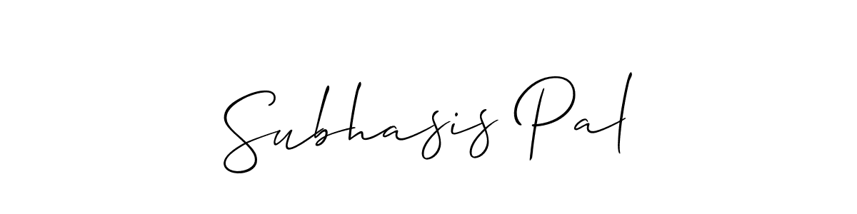 Make a beautiful signature design for name Subhasis Pal. With this signature (Allison_Script) style, you can create a handwritten signature for free. Subhasis Pal signature style 2 images and pictures png