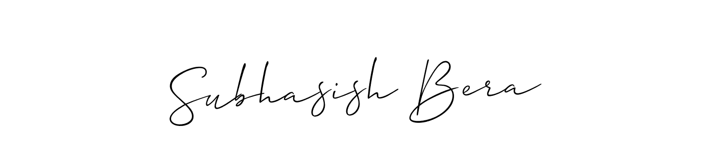 Allison_Script is a professional signature style that is perfect for those who want to add a touch of class to their signature. It is also a great choice for those who want to make their signature more unique. Get Subhasish Bera name to fancy signature for free. Subhasish Bera signature style 2 images and pictures png