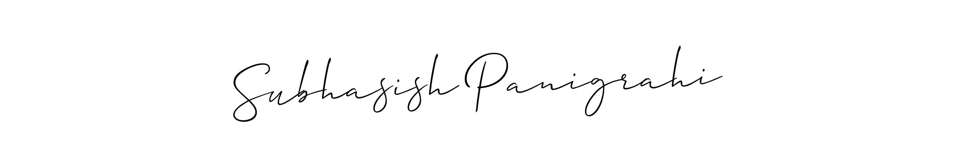 It looks lik you need a new signature style for name Subhasish Panigrahi. Design unique handwritten (Allison_Script) signature with our free signature maker in just a few clicks. Subhasish Panigrahi signature style 2 images and pictures png