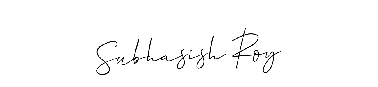 It looks lik you need a new signature style for name Subhasish Roy. Design unique handwritten (Allison_Script) signature with our free signature maker in just a few clicks. Subhasish Roy signature style 2 images and pictures png