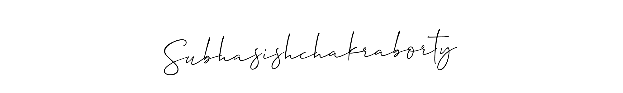 Make a beautiful signature design for name Subhasishchakraborty. With this signature (Allison_Script) style, you can create a handwritten signature for free. Subhasishchakraborty signature style 2 images and pictures png