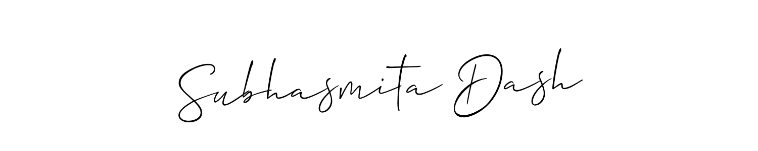 Also we have Subhasmita Dash name is the best signature style. Create professional handwritten signature collection using Allison_Script autograph style. Subhasmita Dash signature style 2 images and pictures png