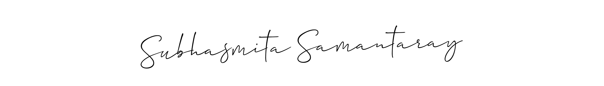 Use a signature maker to create a handwritten signature online. With this signature software, you can design (Allison_Script) your own signature for name Subhasmita Samantaray. Subhasmita Samantaray signature style 2 images and pictures png