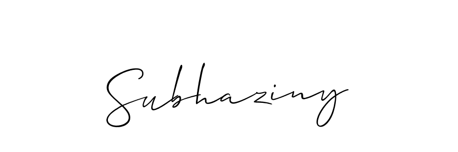 Check out images of Autograph of Subhaziny name. Actor Subhaziny Signature Style. Allison_Script is a professional sign style online. Subhaziny signature style 2 images and pictures png