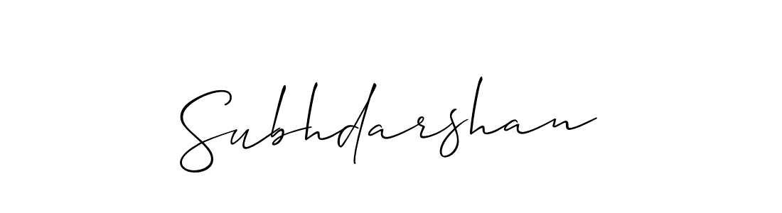 You should practise on your own different ways (Allison_Script) to write your name (Subhdarshan) in signature. don't let someone else do it for you. Subhdarshan signature style 2 images and pictures png