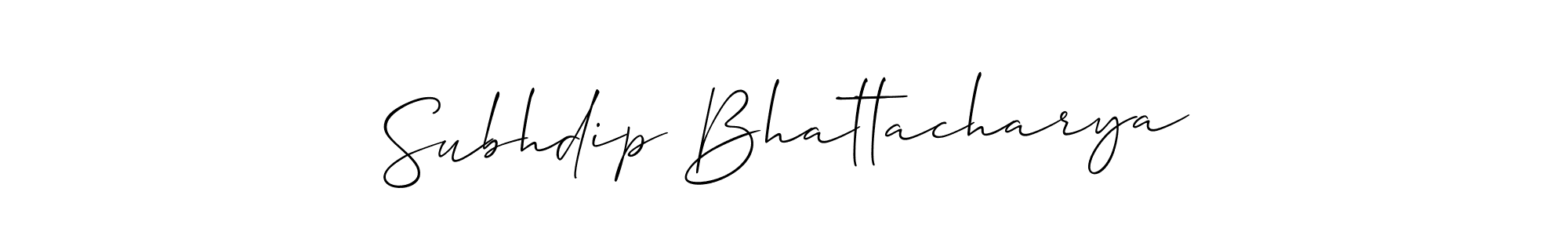 You should practise on your own different ways (Allison_Script) to write your name (Subhdip Bhattacharya) in signature. don't let someone else do it for you. Subhdip Bhattacharya signature style 2 images and pictures png
