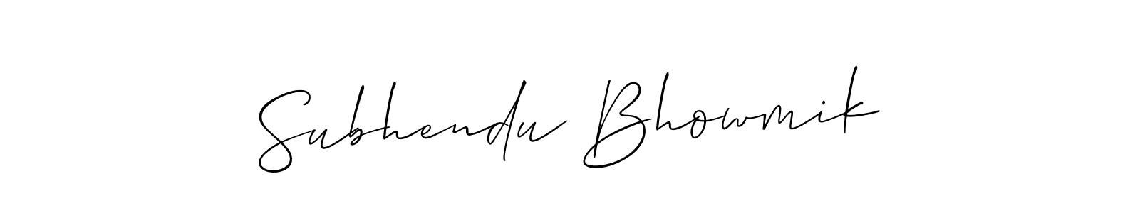 It looks lik you need a new signature style for name Subhendu Bhowmik. Design unique handwritten (Allison_Script) signature with our free signature maker in just a few clicks. Subhendu Bhowmik signature style 2 images and pictures png