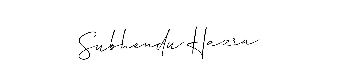 The best way (Allison_Script) to make a short signature is to pick only two or three words in your name. The name Subhendu Hazra include a total of six letters. For converting this name. Subhendu Hazra signature style 2 images and pictures png