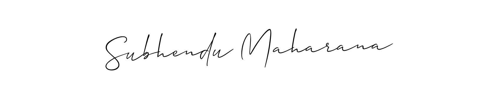 Use a signature maker to create a handwritten signature online. With this signature software, you can design (Allison_Script) your own signature for name Subhendu Maharana. Subhendu Maharana signature style 2 images and pictures png