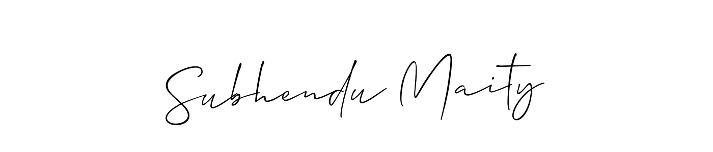 The best way (Allison_Script) to make a short signature is to pick only two or three words in your name. The name Subhendu Maity include a total of six letters. For converting this name. Subhendu Maity signature style 2 images and pictures png