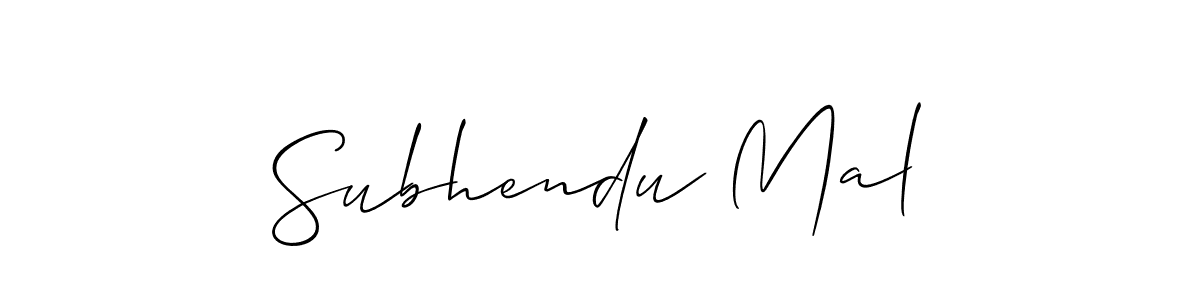 It looks lik you need a new signature style for name Subhendu Mal. Design unique handwritten (Allison_Script) signature with our free signature maker in just a few clicks. Subhendu Mal signature style 2 images and pictures png