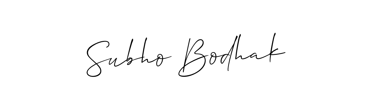 You can use this online signature creator to create a handwritten signature for the name Subho Bodhak. This is the best online autograph maker. Subho Bodhak signature style 2 images and pictures png