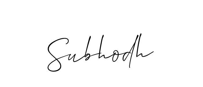 Once you've used our free online signature maker to create your best signature Allison_Script style, it's time to enjoy all of the benefits that Subhodh name signing documents. Subhodh signature style 2 images and pictures png