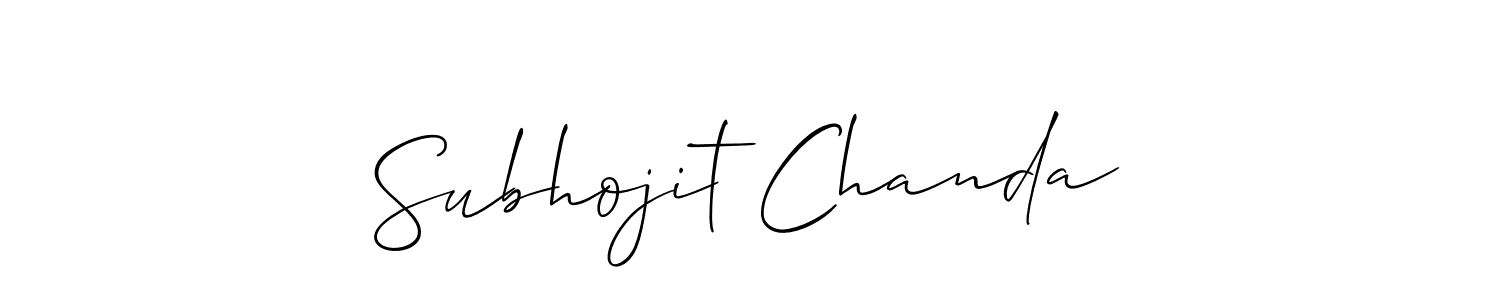 Make a beautiful signature design for name Subhojit Chanda. Use this online signature maker to create a handwritten signature for free. Subhojit Chanda signature style 2 images and pictures png