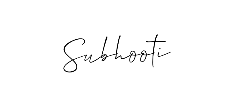 Allison_Script is a professional signature style that is perfect for those who want to add a touch of class to their signature. It is also a great choice for those who want to make their signature more unique. Get Subhooti name to fancy signature for free. Subhooti signature style 2 images and pictures png