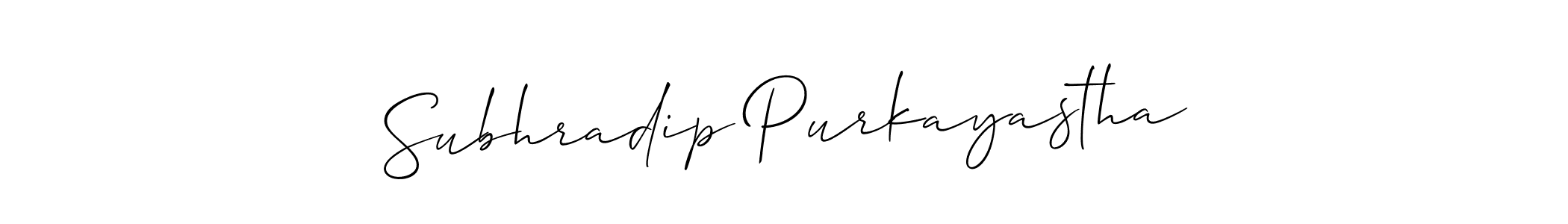 Once you've used our free online signature maker to create your best signature Allison_Script style, it's time to enjoy all of the benefits that Subhradip Purkayastha name signing documents. Subhradip Purkayastha signature style 2 images and pictures png