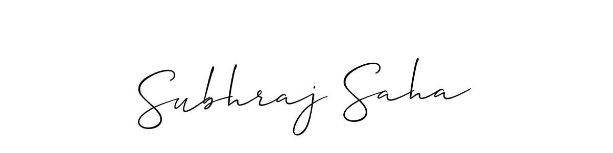 It looks lik you need a new signature style for name Subhraj Saha. Design unique handwritten (Allison_Script) signature with our free signature maker in just a few clicks. Subhraj Saha signature style 2 images and pictures png