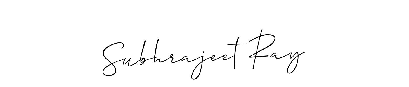 Similarly Allison_Script is the best handwritten signature design. Signature creator online .You can use it as an online autograph creator for name Subhrajeet Ray. Subhrajeet Ray signature style 2 images and pictures png