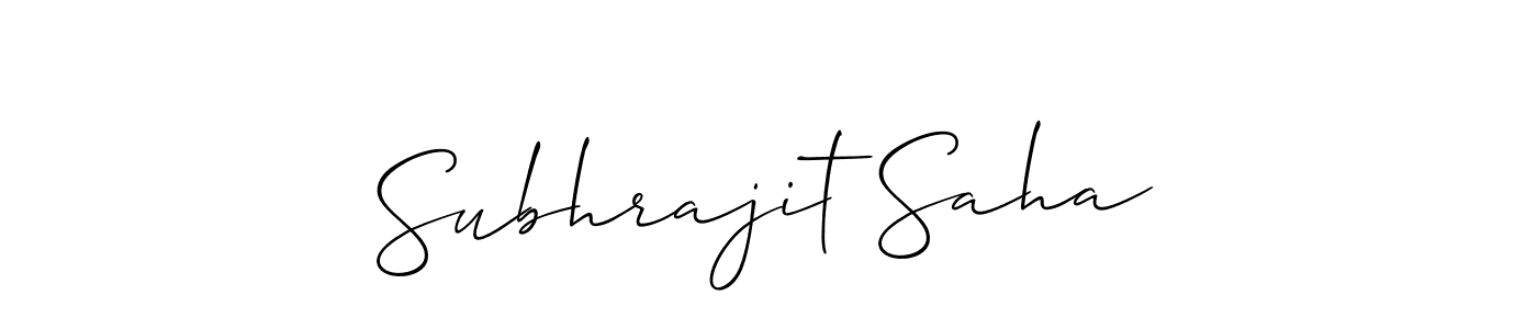 How to Draw Subhrajit Saha signature style? Allison_Script is a latest design signature styles for name Subhrajit Saha. Subhrajit Saha signature style 2 images and pictures png