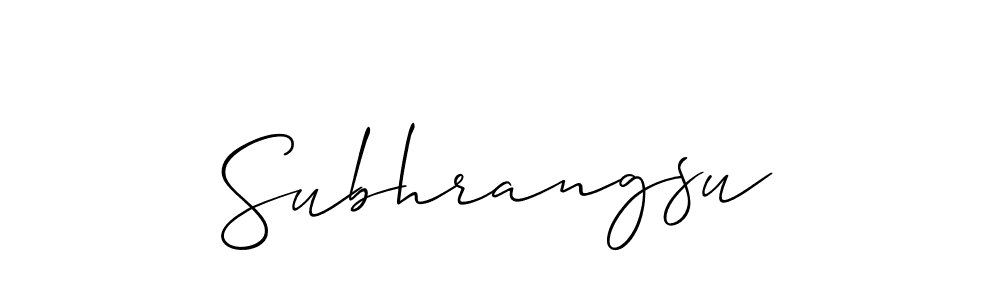 Subhrangsu stylish signature style. Best Handwritten Sign (Allison_Script) for my name. Handwritten Signature Collection Ideas for my name Subhrangsu. Subhrangsu signature style 2 images and pictures png