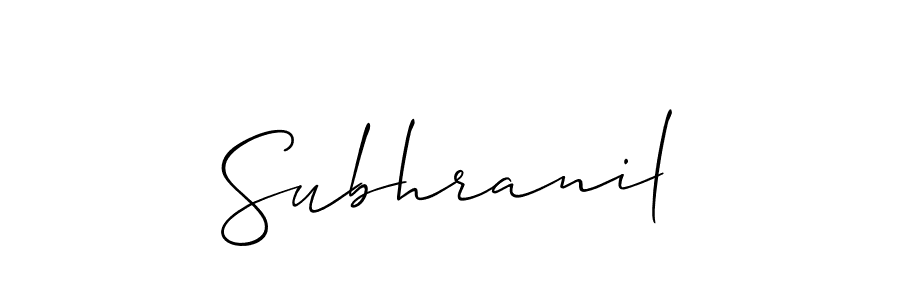 Similarly Allison_Script is the best handwritten signature design. Signature creator online .You can use it as an online autograph creator for name Subhranil. Subhranil signature style 2 images and pictures png