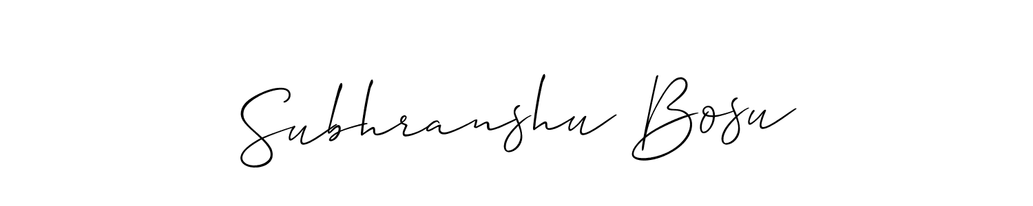 How to Draw Subhranshu Bosu signature style? Allison_Script is a latest design signature styles for name Subhranshu Bosu. Subhranshu Bosu signature style 2 images and pictures png