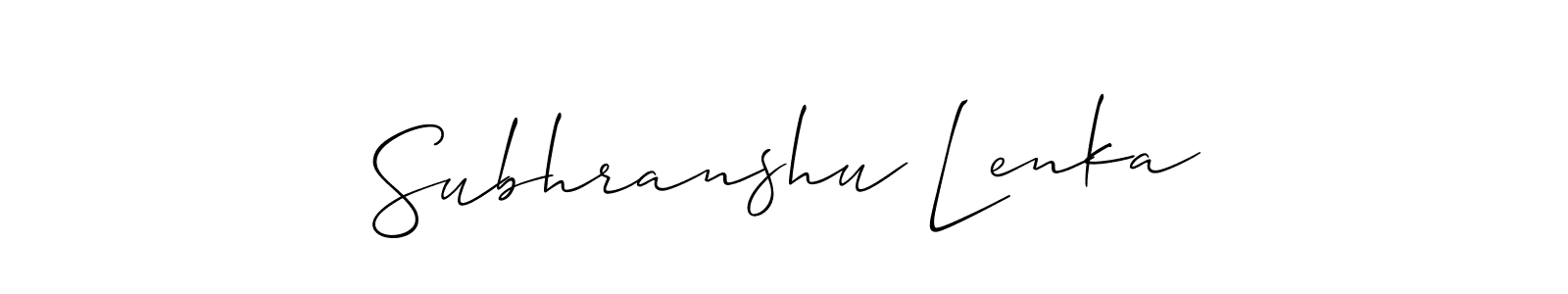 Here are the top 10 professional signature styles for the name Subhranshu Lenka. These are the best autograph styles you can use for your name. Subhranshu Lenka signature style 2 images and pictures png