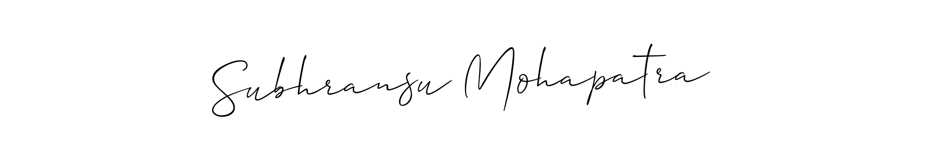 if you are searching for the best signature style for your name Subhransu Mohapatra. so please give up your signature search. here we have designed multiple signature styles  using Allison_Script. Subhransu Mohapatra signature style 2 images and pictures png