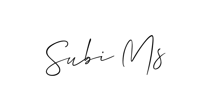 This is the best signature style for the Subi Ms name. Also you like these signature font (Allison_Script). Mix name signature. Subi Ms signature style 2 images and pictures png