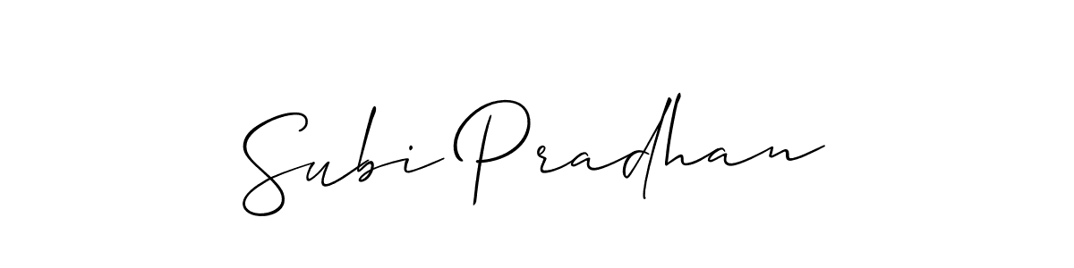 You can use this online signature creator to create a handwritten signature for the name Subi Pradhan. This is the best online autograph maker. Subi Pradhan signature style 2 images and pictures png