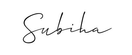 How to make Subiha signature? Allison_Script is a professional autograph style. Create handwritten signature for Subiha name. Subiha signature style 2 images and pictures png
