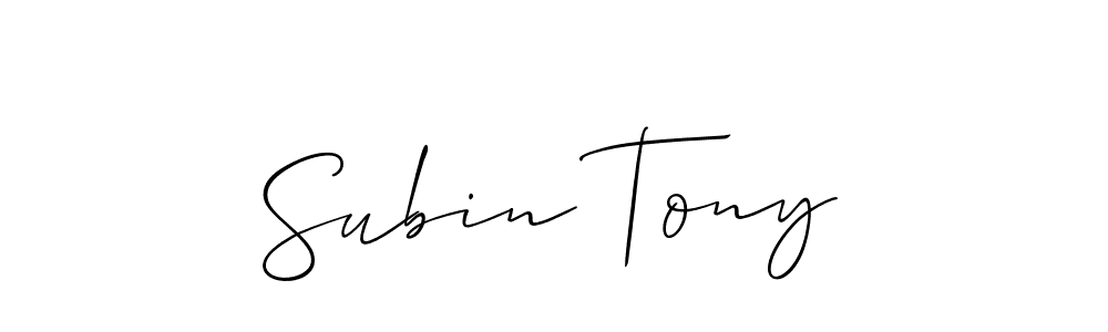 Once you've used our free online signature maker to create your best signature Allison_Script style, it's time to enjoy all of the benefits that Subin Tony name signing documents. Subin Tony signature style 2 images and pictures png