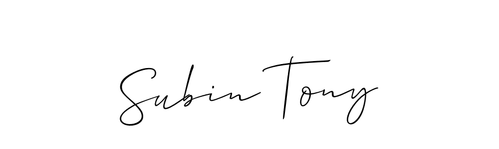 Once you've used our free online signature maker to create your best signature Allison_Script style, it's time to enjoy all of the benefits that Subin Tony name signing documents. Subin Tony signature style 2 images and pictures png