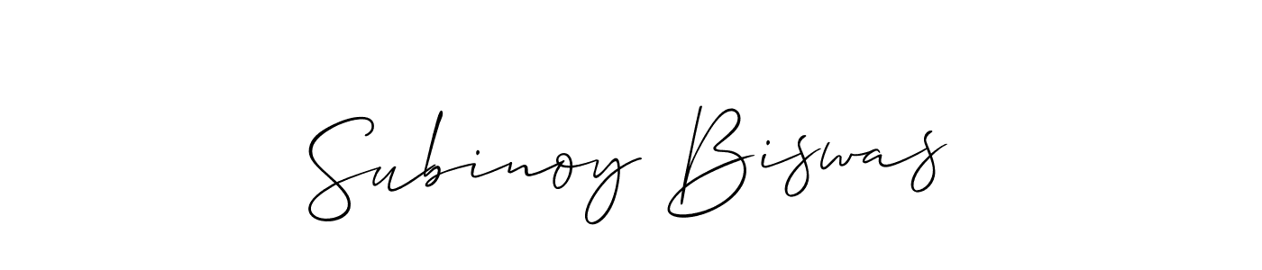 How to Draw Subinoy Biswas signature style? Allison_Script is a latest design signature styles for name Subinoy Biswas. Subinoy Biswas signature style 2 images and pictures png