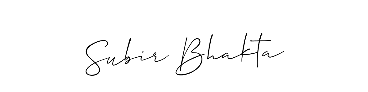 The best way (Allison_Script) to make a short signature is to pick only two or three words in your name. The name Subir Bhakta include a total of six letters. For converting this name. Subir Bhakta signature style 2 images and pictures png