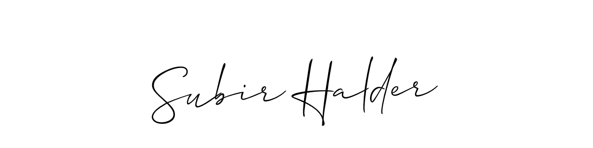 if you are searching for the best signature style for your name Subir Halder. so please give up your signature search. here we have designed multiple signature styles  using Allison_Script. Subir Halder signature style 2 images and pictures png